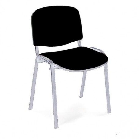 SEDIA STELLA NERO FUSTO CROMATO 2PZ (100FC4000108)