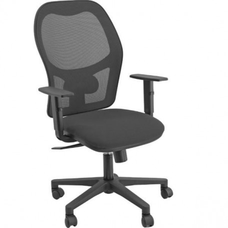 SEDIA OPER HUBBLE NERO+BRACC REGOL. (HUHUVE/BR/EN)