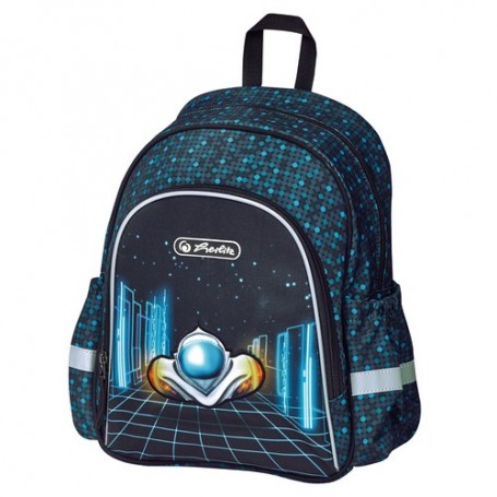 Herlitz Space Car zaino Zaino scolastico Blu, Blu marino Poliestere (50032808)