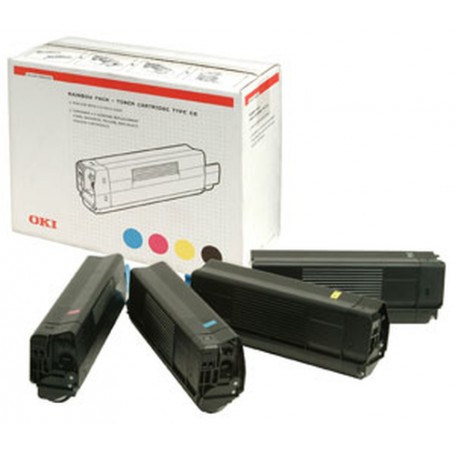OKI Toner 4c 5000sh f C5100n C5300n cartuccia toner 4 pz Originale Nero, Ciano, Magenta, Giallo (42403002)
