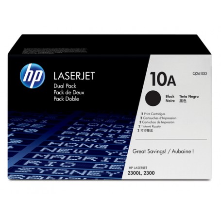 HP Q2610D cartuccia toner 2 pz Originale Nero (Q2610D)