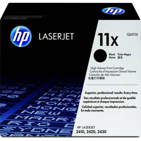 HP 11X High Yield Black Original LaserJet Toner Cartridge cartuccia toner 1 pz Originale Nero (Q6511X)