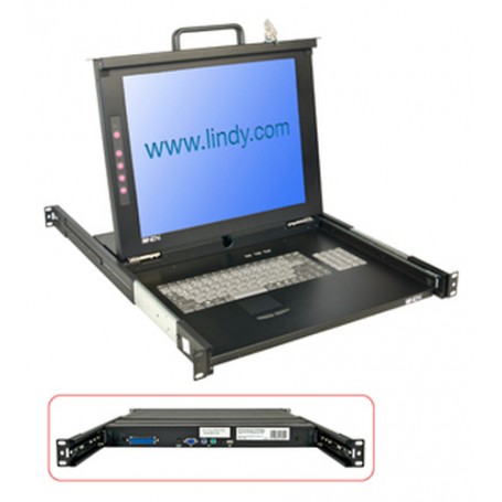 Lindy 21606 console a rack 43,2 cm (17") Nero (21606)