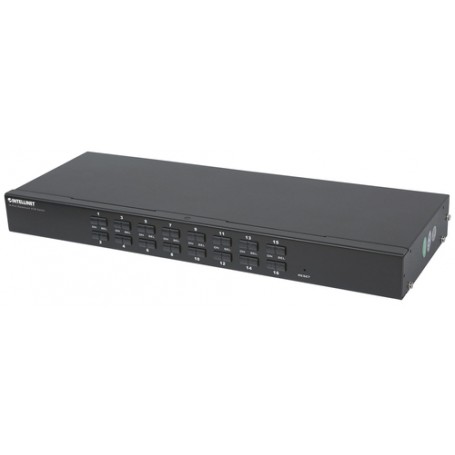 Intellinet 506496 switch per keyboard-video-mouse (kvm) Montaggio rack Nero (506496)