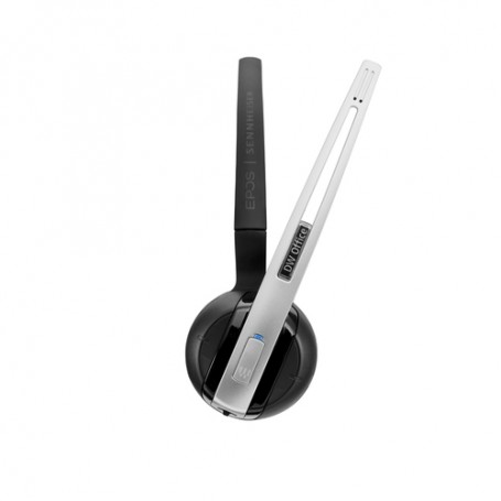 EPOS | SENNHEISER IMPACT DW Office HS Cuffia Aggancio, Padiglione auricolare, Passanuca Nero, Argento (1000509)