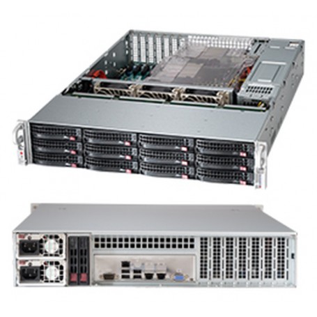 Supermicro SuperChassis 826BE16-R1K28LPB Supporto Nero 1280 W (CSE-826BE16-R1K28LPB)