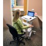 Ergotron StyleView EMR Laptop Cart Bianco Computer portatile Carrello multimediale (SV41-6100-0)