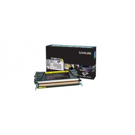 Lexmark X748H1YG cartuccia toner 1 pz Originale Giallo (X748H1YG)
