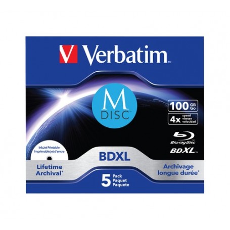 Verbatim 43834 disco vergine Blu-Ray BDXL 100 GB 5 pz (43834)