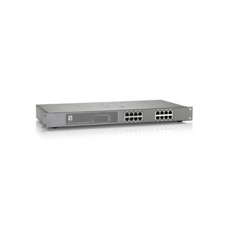 LevelOne FEP-1612 switch di rete Non gestito Fast Ethernet (10/100) Supporto Power over Ethernet (PoE) Grigio (FEP-1612)