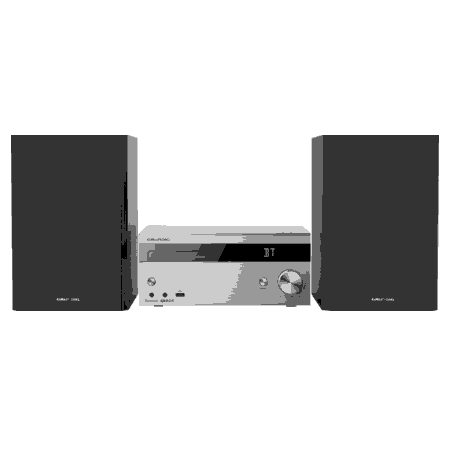 Grundig CMS 4000 BT DAB+ Microsistema audio per la casa 100 W Nero, Argento (GLR7641)