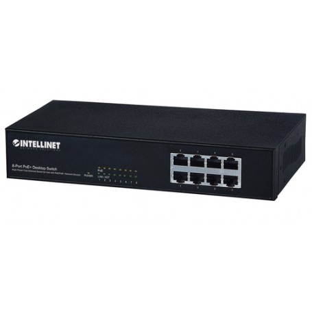 Intellinet 560764 switch di rete Fast Ethernet (10/100) Supporto Power over Ethernet (PoE) Nero (560764)
