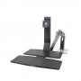 Ergotron WorkFit -A, Single LD @ Worksurface+ 61 cm (24") Nero (24-317-026)