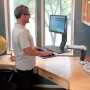 Ergotron WorkFit -A, Single LD @ Worksurface+ 61 cm (24") Nero (24-317-026)