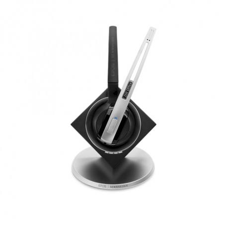 EPOS | SENNHEISER IMPACT DW Office USB ML - EU Cuffia Aggancio, Padiglione auricolare, Passanuca Nero, Argento (1000541)