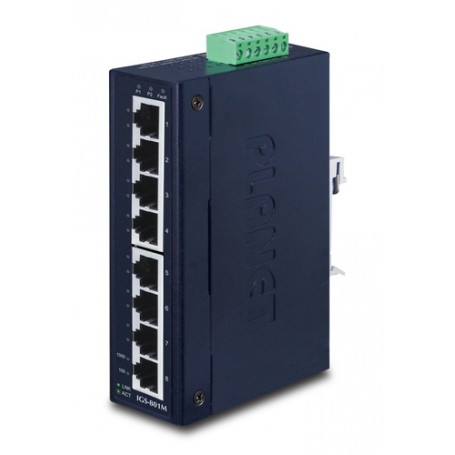 PLANET IGS-801M switch di rete Gestito L2/L4 Gigabit Ethernet (10/100/1000) 1U Blu (IGS-801M)