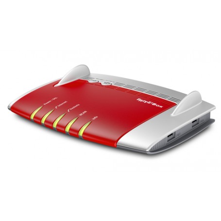 AVM FRITZ!Box 7490 router wireless Gigabit Ethernet Dual-band (2.4 GHz/5 GHz) 3G Rosso, Argento (20002584)