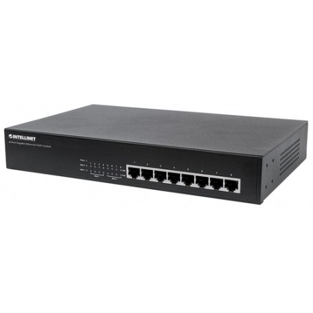 Intellinet 8-Port PoE+ Desktop Gigabit Switch Gigabit Ethernet (10/100/1000) Supporto Power over Ethernet (PoE) Nero (560641)