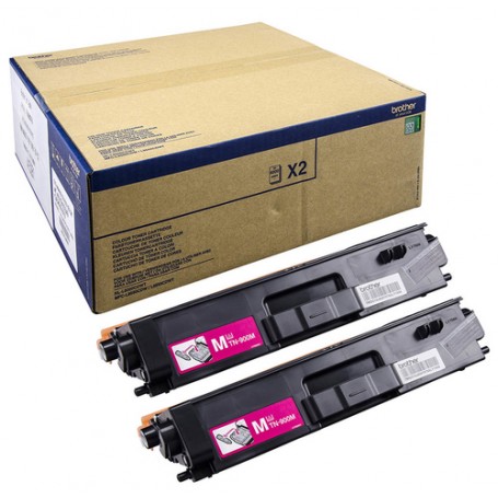 Brother TN-900MTWIN cartuccia toner 2 pz Originale Magenta (TN-900MTWIN)
