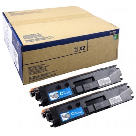 Brother TN-329CTWIN cartuccia toner 2 pz Originale Ciano (TN-329CTWIN)