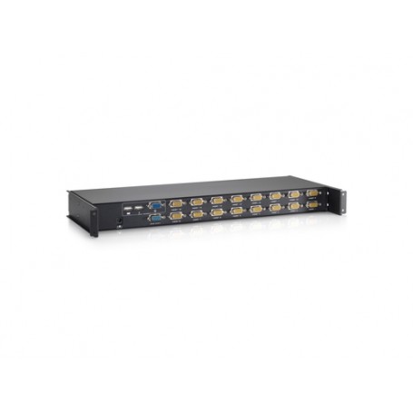 LevelOne KCM-1632 switch per keyboard-video-mouse (kvm) Nero (KCM-1632)