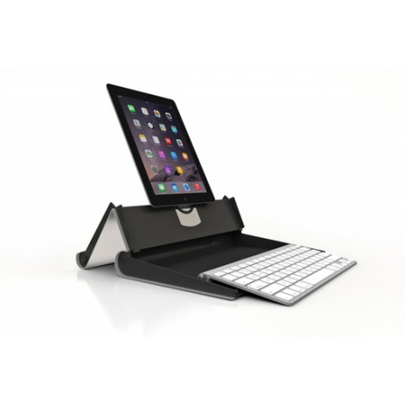 BakkerElkhuizen TabletRiser Supporto attivo Tablet/UMPC Alluminio, Nero (BNETR)