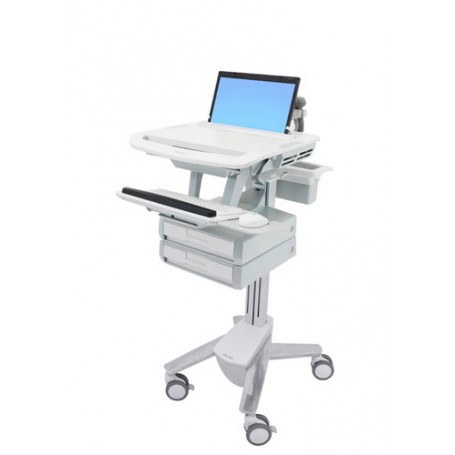 Ergotron StyleView Alluminio, Grigio, Bianco Computer portatile Carrello multimediale (SV43-1120-0)