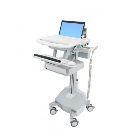 Ergotron StyleView Alluminio, Grigio, Bianco Computer portatile Carrello multimediale (SV44-1112-2)