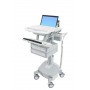 Ergotron StyleView Alluminio, Grigio, Bianco Computer portatile Carrello multimediale (SV44-1142-2)