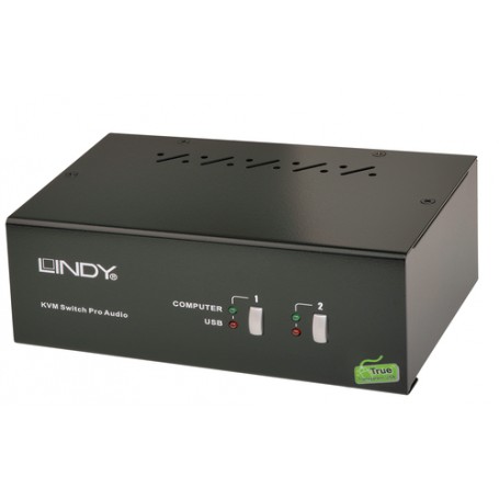 Lindy 39302 switch per keyboard-video-mouse (kvm) Nero (39302)