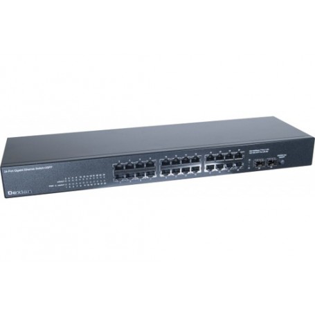 Dexlan 891026 switch di rete Non gestito Gigabit Ethernet (10/100/1000) 1U Nero (891026)