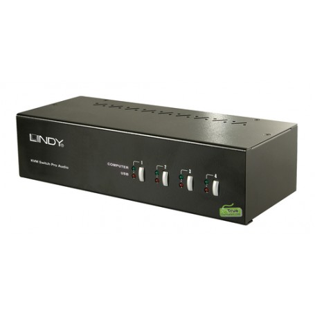Lindy 39303 switch per keyboard-video-mouse (kvm) Nero (39303)