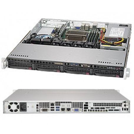 Supermicro 5019S-M Intel® C236 LGA 1151 (Presa H4) Rack (1U) Nero (SYS-5019S-M)