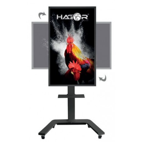 Hagor BrackIT Rotate 165,1 cm (65") Libera installazione Nero (8400)