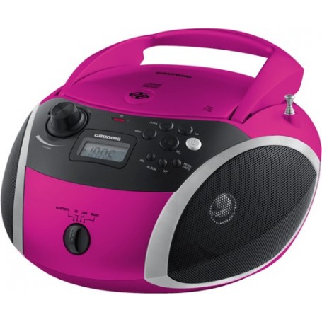 Grundig GRB 3000 BT Digitale 3 W Nero, Rosa, Argento (GPR1120)