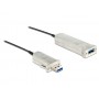 DeLOCK 50m USB3.0-A + USB Micro-B/USB3.0-A cavo USB USB 3.2 Gen 1 (3.1 Gen 1) USB A USB A/Micro-USB B Nero, Argento (83740)
