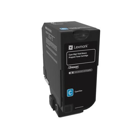 Lexmark 74C2HC0 cartuccia toner 1 pz Originale Ciano (74C2HC0)