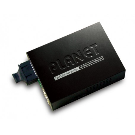 PLANET FT802S15 convertitore multimediale di rete 100 Mbit/s 1310 nm Modalità singola Nero (FT802S15)
