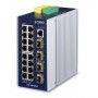 PLANET IGS-20040MT switch di rete Gestito L2+ Gigabit Ethernet (10/100/1000) Blu, Bianco (IGS-20040MT)