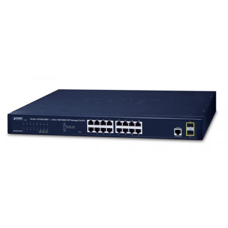 PLANET GS-4210-16T2S switch di rete Gestito L2/L4 Gigabit Ethernet (10/100/1000) 1U Blu (GS-4210-16T2S)