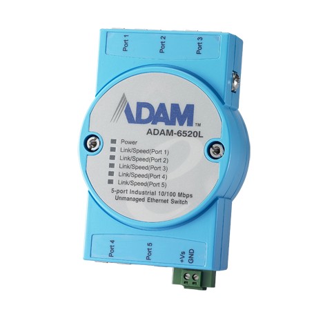 Advantech ADAM-6520L-AE switch di rete Non gestito Fast Ethernet (10/100) Blu (ADAM-6520L-AE)