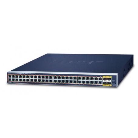 PLANET GS-4210-48P4S switch di rete Gestito L2/L4 Gigabit Ethernet (10/100/1000) Supporto Power over Ethernet (P (GS-4210-48P4S)