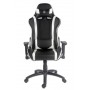 LC-Power LC-GC-2 sedia per videogioco Sedia da gaming per PC Nero, Bianco (LC-GC-2)