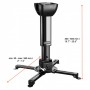 Celexon 1091348 supporto per proiettore Soffitto Nero (1091348)
