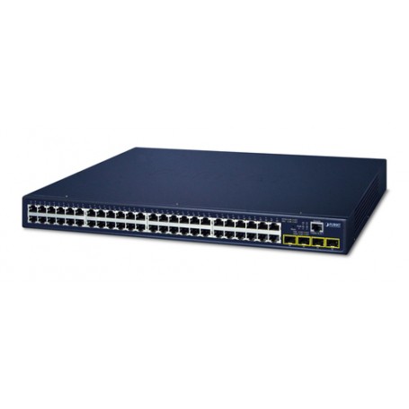 PLANET GS-4210-48T4S switch di rete Gestito L2/L4 Gigabit Ethernet (10/100/1000) 1U Blu (GS-4210-48T4S)