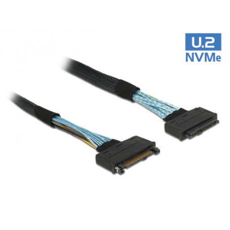 DeLOCK 1m, 2xU.2 SFF-8639 Nero (84830)