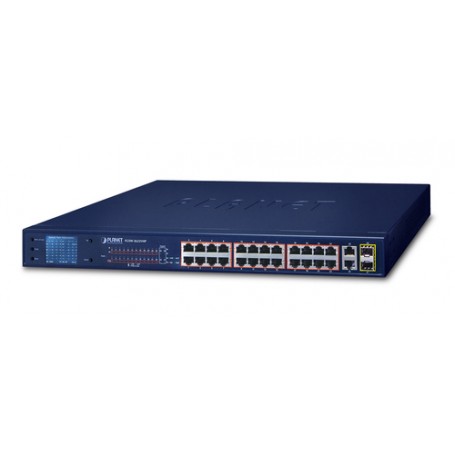 PLANET FGSW-2622VHP switch di rete Non gestito L2 Fast Ethernet (10/100) Supporto Power over Ethernet (PoE) 1U Bl (FGSW-2622VHP)