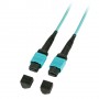 Lindy MTP (MPO) 100m cavo a fibre ottiche MPO/MTP OM3 Nero, Turchese (46984)