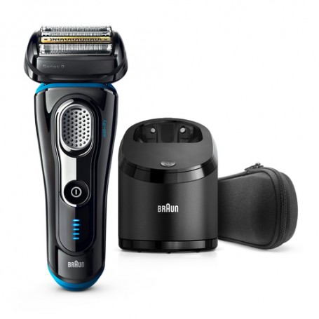 Braun Series 9 9280cc Wet&Dry Rasoio Trimmer Nero, Blu (165842)