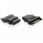 DeLOCK Adapter Power - IDE drive  4 Pin SATA 15 p IDE 4p Nero (82326)